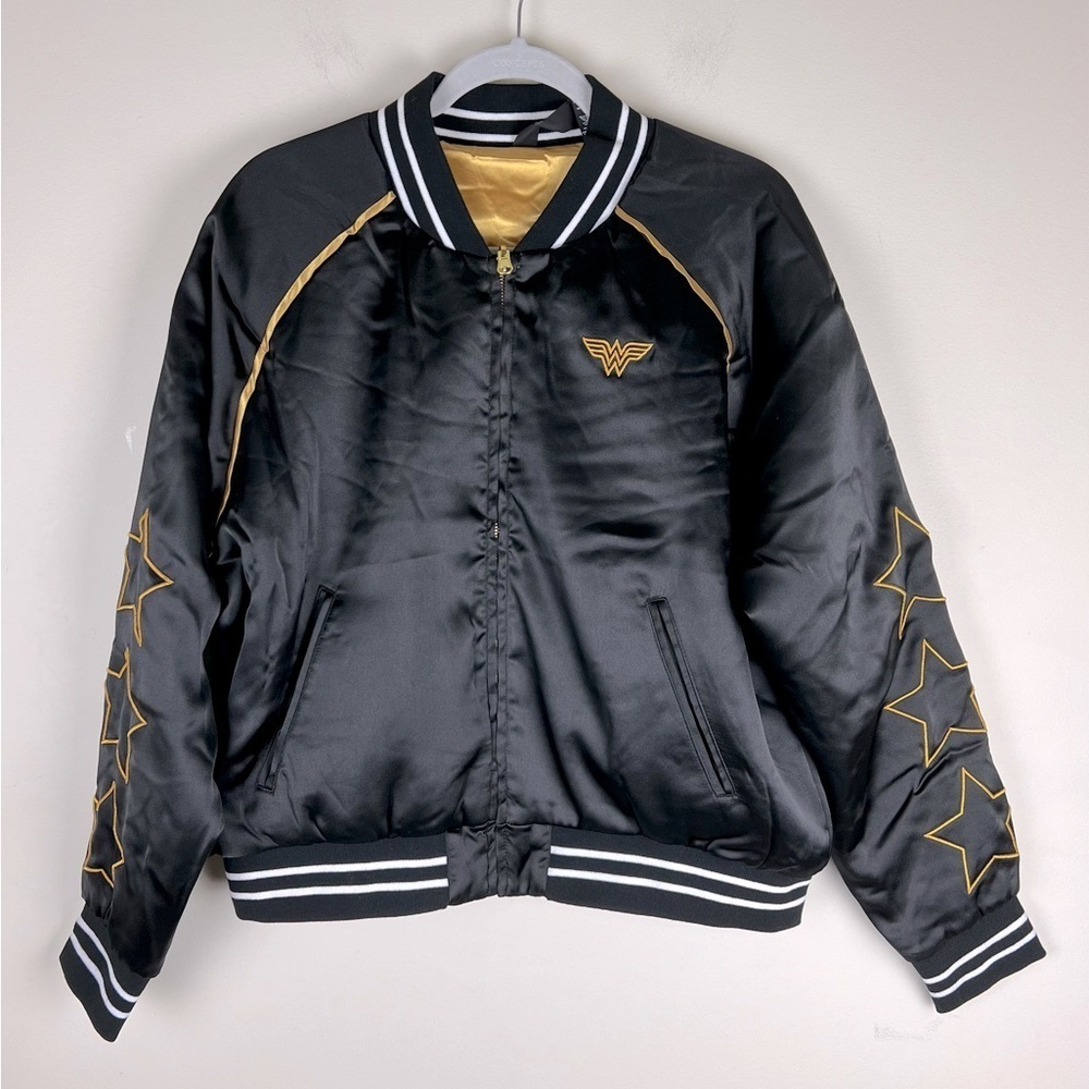 EleVen Venus Williams Believe In Wonder Black Gold Reversible Bomber Jacket XL - Picture 3 of 8